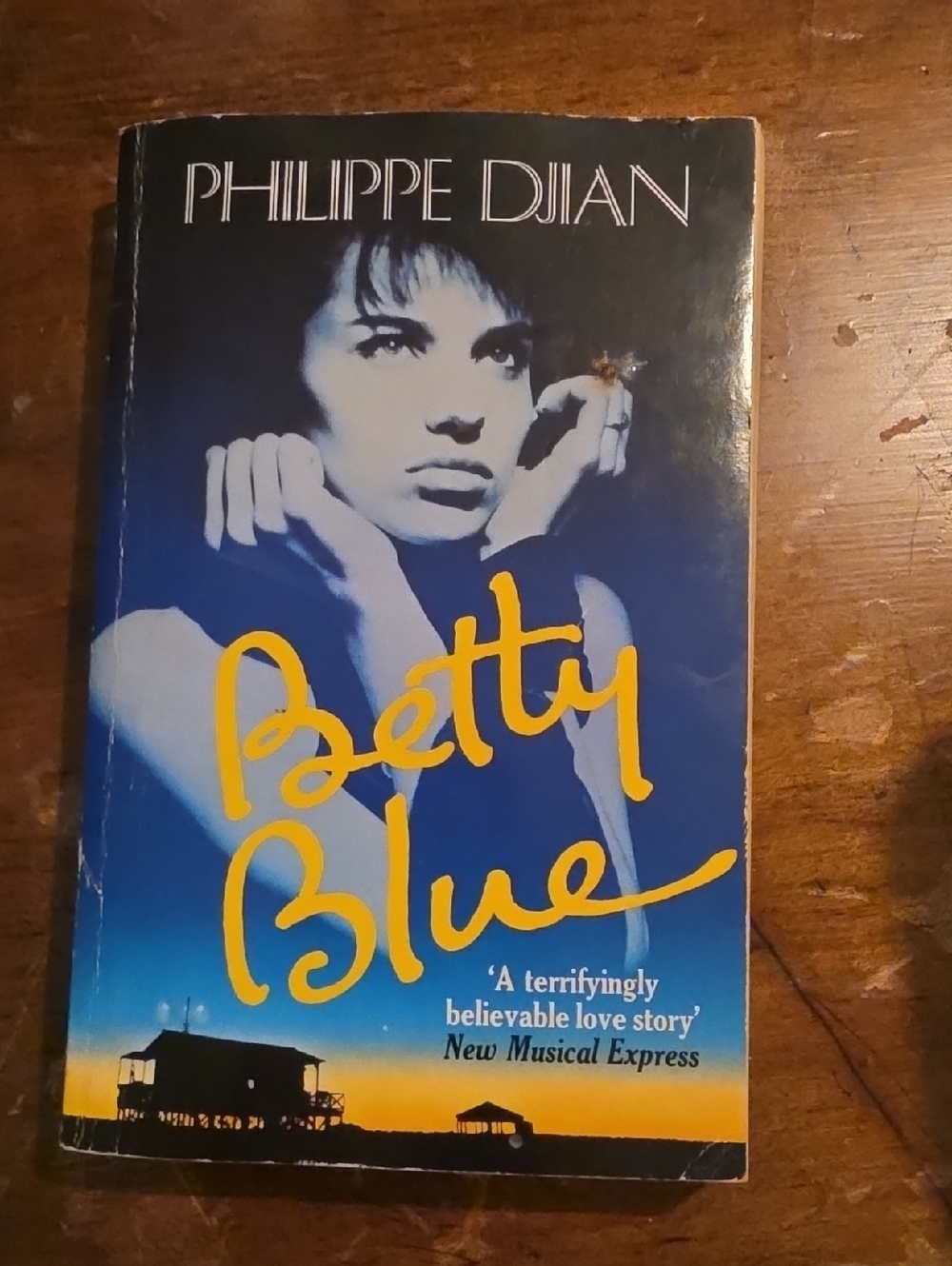 Philippe Djian "Betty Blue" Book - Blue & Yellow Cover